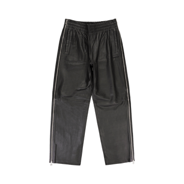 PURPLE BRAND Leather Side Zip Track Pants 'Black'