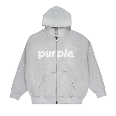 PURPLE BRAND HWT Fleece Full Zip Hoodie 'Heather'