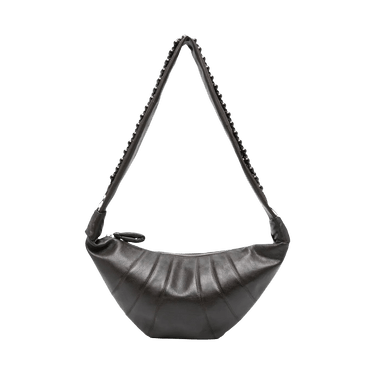 ショルダーバッグ・ポシェット LEMAIRE SS25 \"PEARLS CROISSANT\" BAG (BG0158 LL0131BR490) Lemaire - Pearls Medium Croissant Bag in Dark Chocolate – Stoy