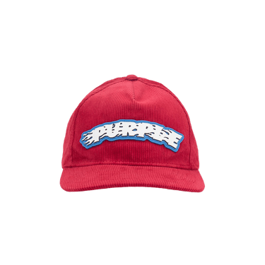 PURPLE BRAND Purple 5 Panel Corduroy Hat 'Red'