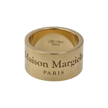 Buy Maison Margiela Logo Engraved Ring 'Yellow Gold' - SM1UQ0096