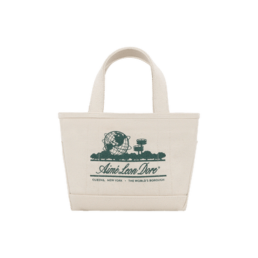 Aimé Leon Dore Mini Unisphere Tote Bag 'Natural/Botanical Green'