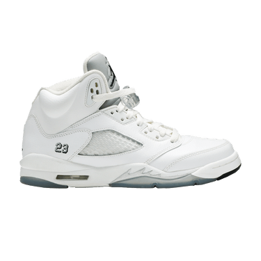 シューズ(男性用) AIR JORDAN 5 llic silver 2015 Air Jordan 5 White / Metallic Silver Retro 2015 Release Date