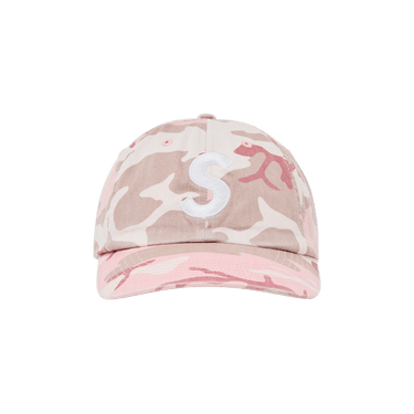 Buy Supreme Pigment Coated S Logo 6 Panel 'Pink Camo' - SS25H24