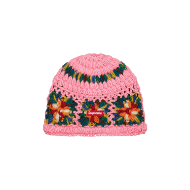 Buy Supreme Crochet Beanie 'Pink' - SS25BN12 PINK | GOAT