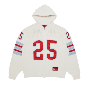 Buy Supreme Sport Zip Up Hooded Sweater 'White' - SS25SK18
