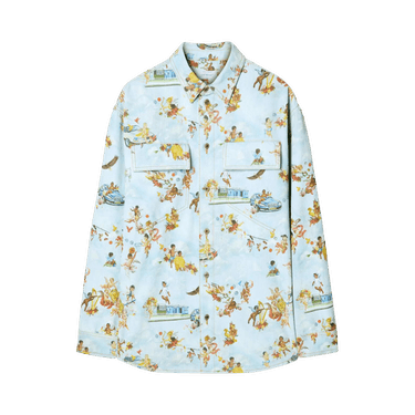 Off-White Fresco-Print Denim Shirt 'Multicolor'