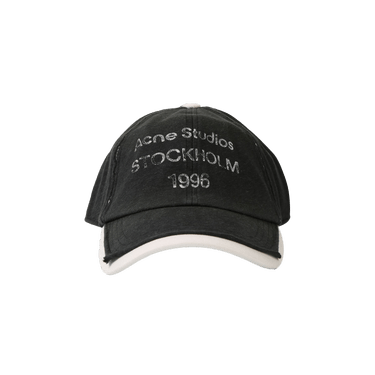 Buy Acne Studios Logo Stamp Cap 'Black' - C40370 GOAT BLAC