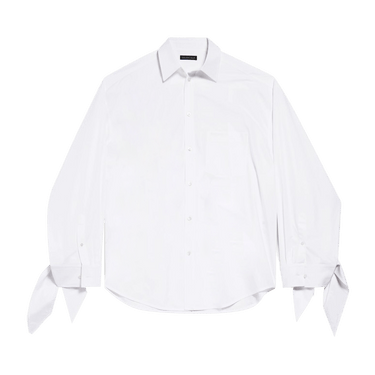 Balenciaga Long-Sleeve Oversized Shirt 'White'