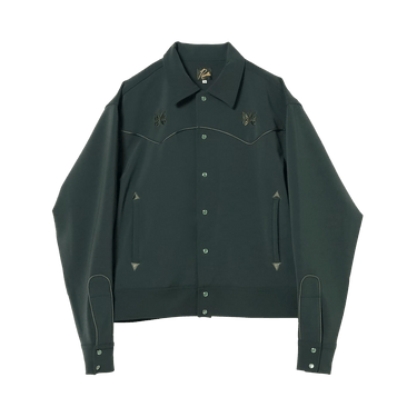 Buy Needles Piping Cowboy Jacket 'Green' - QV217 GREE | GOAT