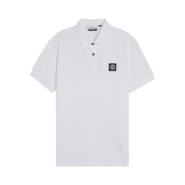 Buy Stone Island Compass Patch Logo Polo 'White' - 22002SCS0017