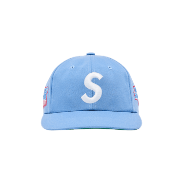 Supreme World Famous S Logo 6-Panel Blue – RIF LA