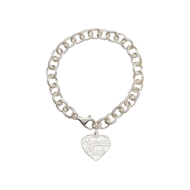 Buy Human Made Heart Silver Bracelet 'Black' - HM28GD068 BLAC | GOAT