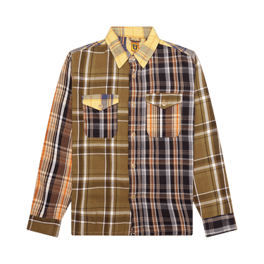 Human Made Crazy Check Long-Sleeve Shirt 'Yellow'