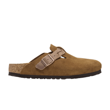 Birkenstock Boston Braided Suede Leather Narrow 'Mink'