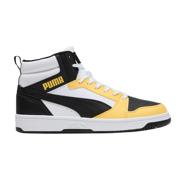 Puma Rebound Mid 'White Black Sunny Yellow'