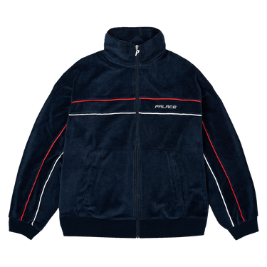 Buy Palace Piped Velour Funnel 'Navy' - P28CS010 | GOAT