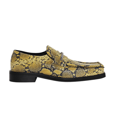 Buy Martine Rose Square Toe Loafer 'Yellow Snakeskin