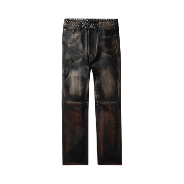 Who Decides War Ombre Studded Leather Pant 'Rust'