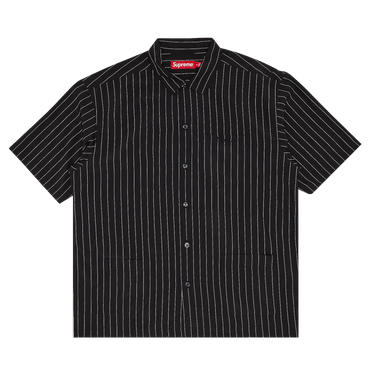 Black M 17SS Supreme Striped Logo Warm U Black Stripe 32 17SS