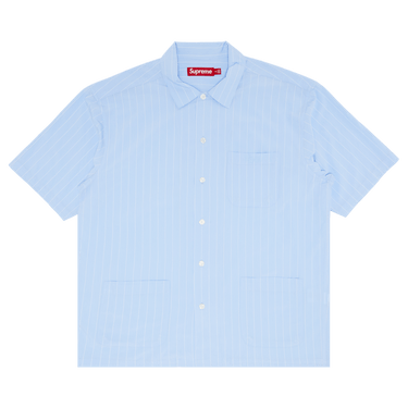 トップス Supreme Stripe S/S Pajama Shirt Lt.Blue Buy Supreme Stripe Short-Sleeve Pajama Shirt 'Light Blue