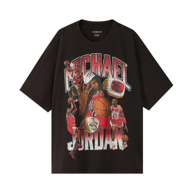 Air Jordan Flight Essentials Oversized T-Shirt 'Black/Varsity Red'