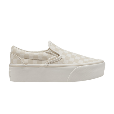 Vans Classic Slip-On Stackform 'Checkerboard - Turtledove Beige'