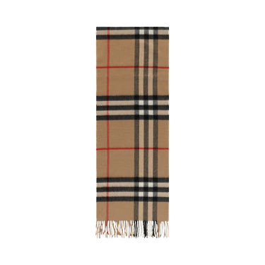 Burberry Giant Check Cashmere Scarf 'Beige'
