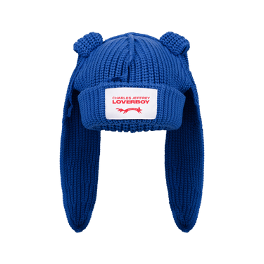 正規品Charles Jeffrey Loverboy ChunkyRabbit Beanie Charles Jeffrey Loverboy Blue Chunky Rabbit Beanie