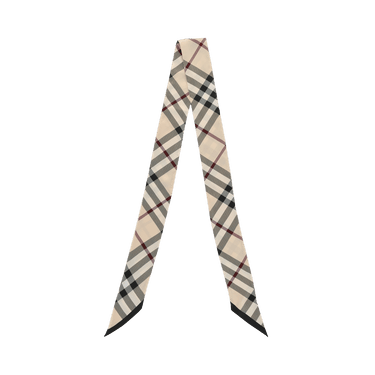 Burberry Large Vintage Check Silk Scarf 'Stone'