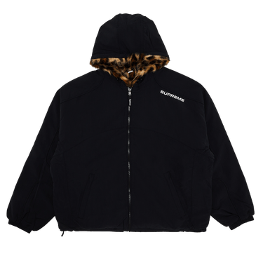 Buy Supreme Faux Fur Reversible Hooded Track Jacket 'Black