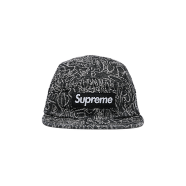 Buy Supreme Handwriting Denim Camp Cap 'Black' - SS25H34
