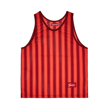 Buy Supreme Stripe Mesh Tank Top 'Red' - SS25KN7 RED | GOAT