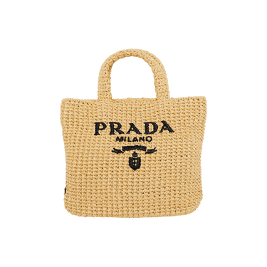 Prada Small Crochet Tote Bag 'Natural'