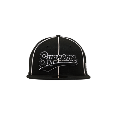 帽子 Supreme Piping Script Logo New Era Black Buy Supreme Piping Script Logo New Era 'Black' - SS25H17