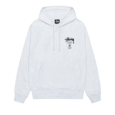 Stussy World Tour Hoodie 'Ash Heather'