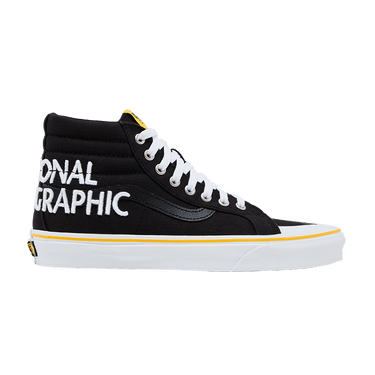注目 !! UNISEX☆VANS NATIONAL GEOGRAPHIC SK8-HI REISSUE 138 Vans National Geographic X Sk8-Hi Reissue 138 'Logo' Black