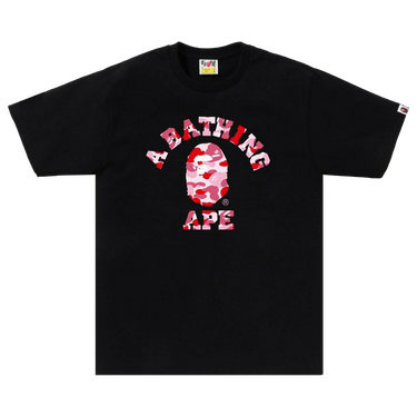 BAPE ABC Camo College Tee 'Black/Pink'