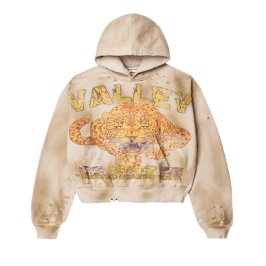 国内で当店のみ PCCVISION - Gold Print Fur-Trim Hoodie PCCVISION] Gold Print Fur-Trim Hoodie - BCAESAR