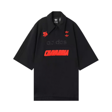 Buy adidas x Willy Chavarria Logo Polo Shirt 'Black' - JV8848 | GOAT
