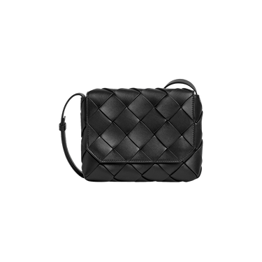 Bottega Veneta Diago Leather Crossbody Bag 'Black/Silver'