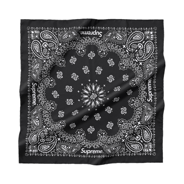 Buy Supreme Silk Bandana 'Black' - SS25A80 BLACK | GOAT