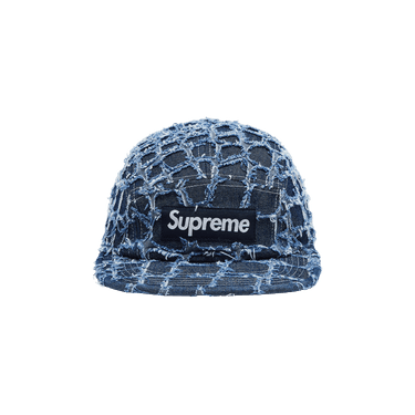 Buy Supreme Frayed Croc Denim Camp Cap 'Indigo' - SS25H5 INDIGO | GOAT
