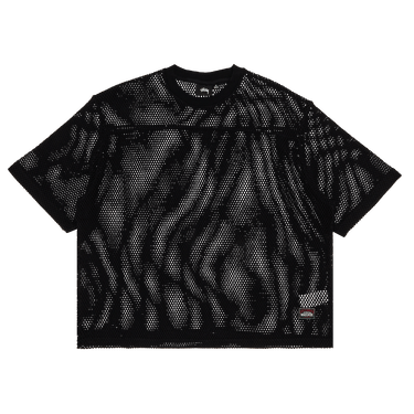Buy Stussy Mesh Jersey Crew 'Black' - 1140344 BLAC | GOAT