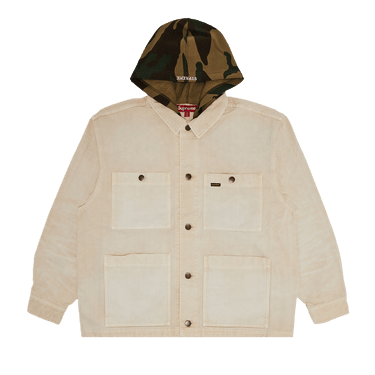 ジャケット・アウター Supreme Worn Hooded Chore Coat Natural M Buy Supreme Worn Hooded Chore Coat 'Natural' - SS25J83 NATURAL | GOAT
