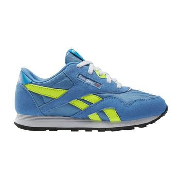 Reebok Classic Nylon Little Kid 'Essential Blue Solar Acid Yellow'
