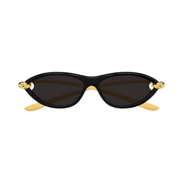 Bottega Veneta Cat Eye Sunglasses 'Shiny Solid Black'