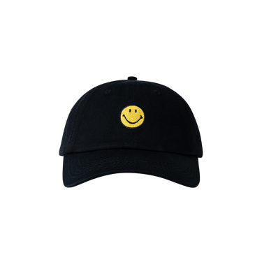 Market Smiley Badge 6 Panel Hat 'Black'