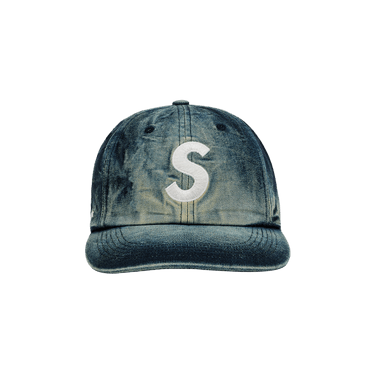 帽子 Supreme Cordura Denim S Bleached Indigo Supreme Cordura Denim S Logo 6-Panel (SS25) - $54