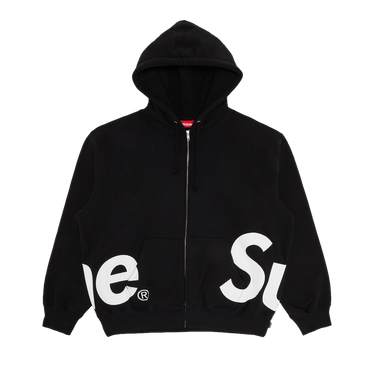 Buy Supreme Big Logo Zip Up Hooded Sweatshirt 'Black